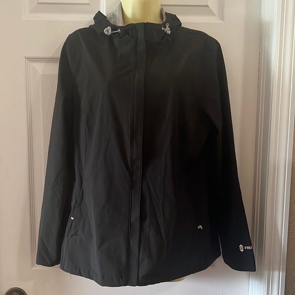 Free Country Jackets & Coats Free Country Black Packable Rain